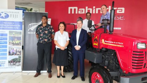 Pictured (L-R): Ritesh Ratiram LF2017 & LF Community Fund Committee Member, Sharyne Fong LF2005 & LF Executive Director, H.E New Zealand High Commissioner Mr Jonathan Curr, Brother Jim Madhavan Principal Montfort Boys Town and William Parkinson Chairperson Leadership Fiji.